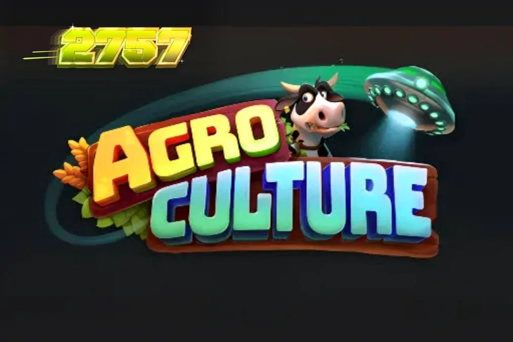 Tampilan visual slot AgroCulture dengan tema peternakan dan alien